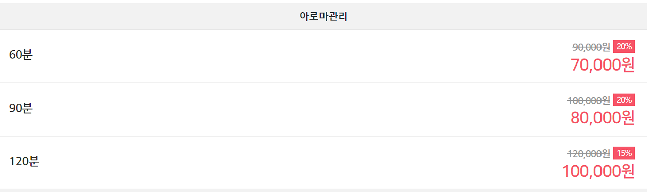 아로마코스 가격